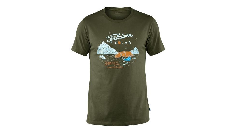 Fjallraven Polar T-Shirt - Mens, Green, Extra Large, F81869-620-XL