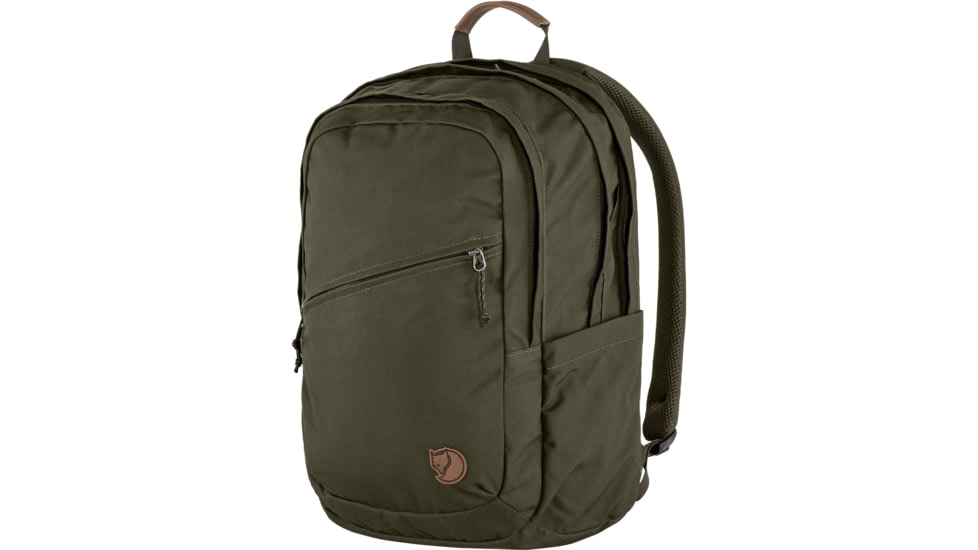 Fjallraven Raven 28 Backpack, Dark Olive, One Size, F23345-633-One Size