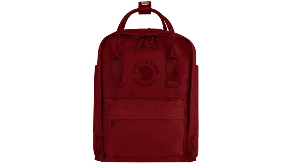 Fjallraven Re-Kanken Mini Backpack - Kids, Ox Red, One Size, F23549-326