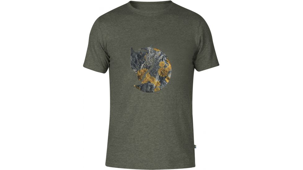 Fjallraven Rock Logo T-Shirt - Men's-Mountain Grey-XX-Large