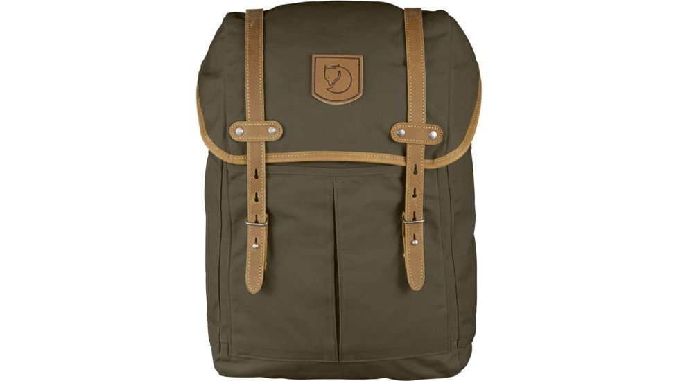 Fjallraven Rucksack No. 21 Medium Backpack, Dark Olive, One Size, F24205-633