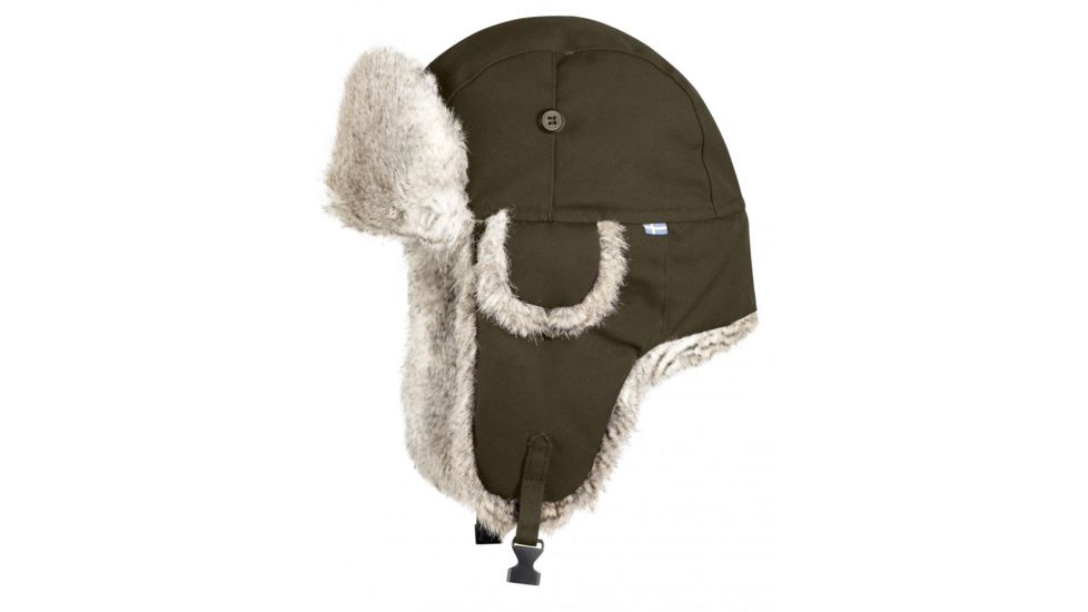 Fjallraven Singi Heater Hat - Men's-Dark Olive-Large