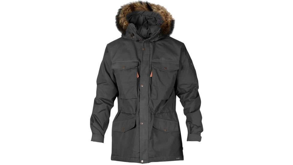 Fjallraven Sarek Winter Jacket - Mens-Dark Grey-X-Small