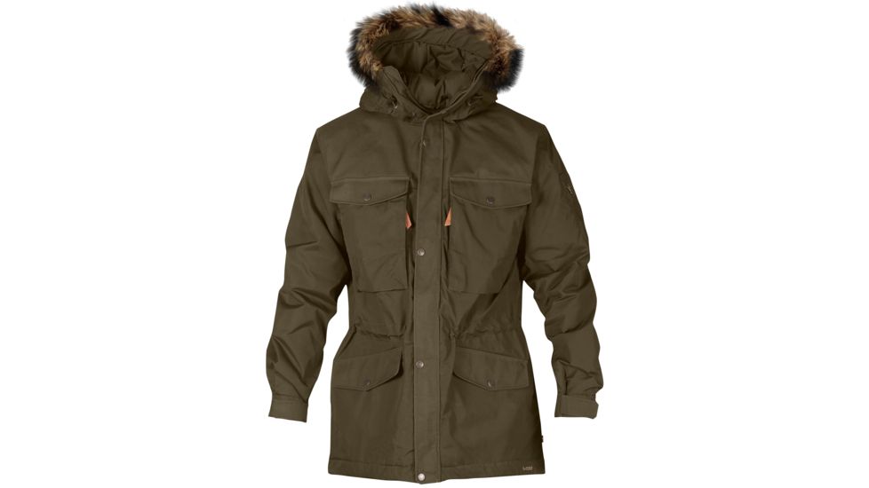 Fjallraven Sarek Winter Jacket - Mens-Dark Olive-Large