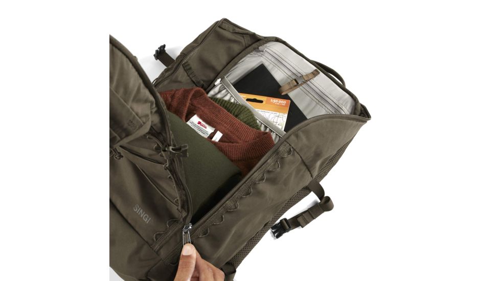 Fjallraven Singi 28 Backpack, Dark Olive, One Size, F23320-633-One Size