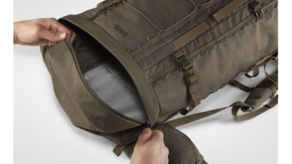 Fjallraven Singi 48 Backpack, Dark Olive, One Size, F23321-633-One Size