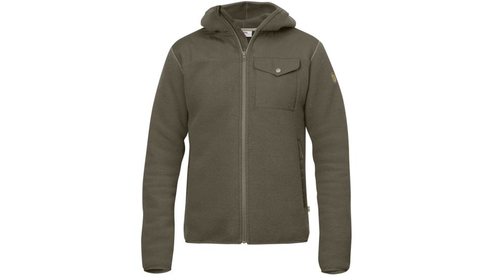 Fjallraven Singi Fleece Hoodie - Men's-Tarmac-Small