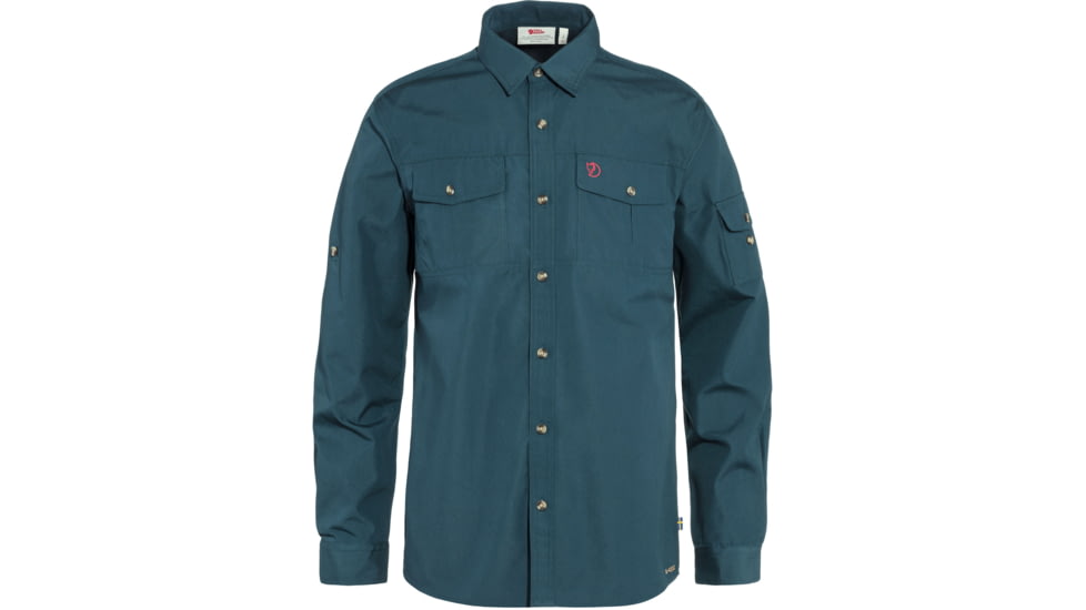 Fjallraven Singi Trekking Shirt Long Sleeve - Mens, Mountain Blue, Extra Small, F81838-570-XS