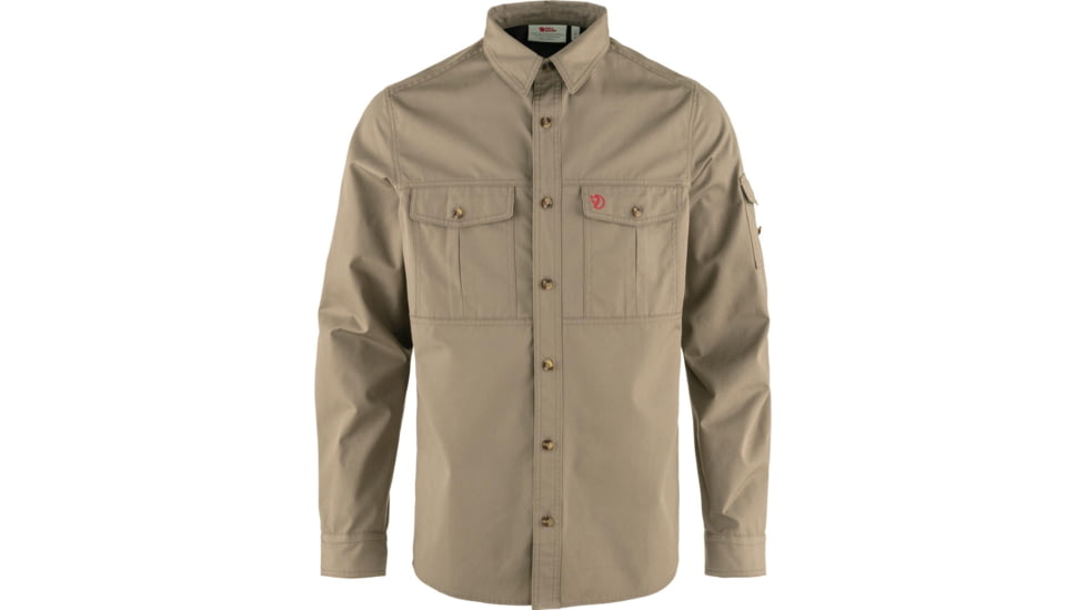 Fjallraven Singi Trekking Shirt Long Sleeve - Mens, Suede Brown, Medium, F81838-244-M