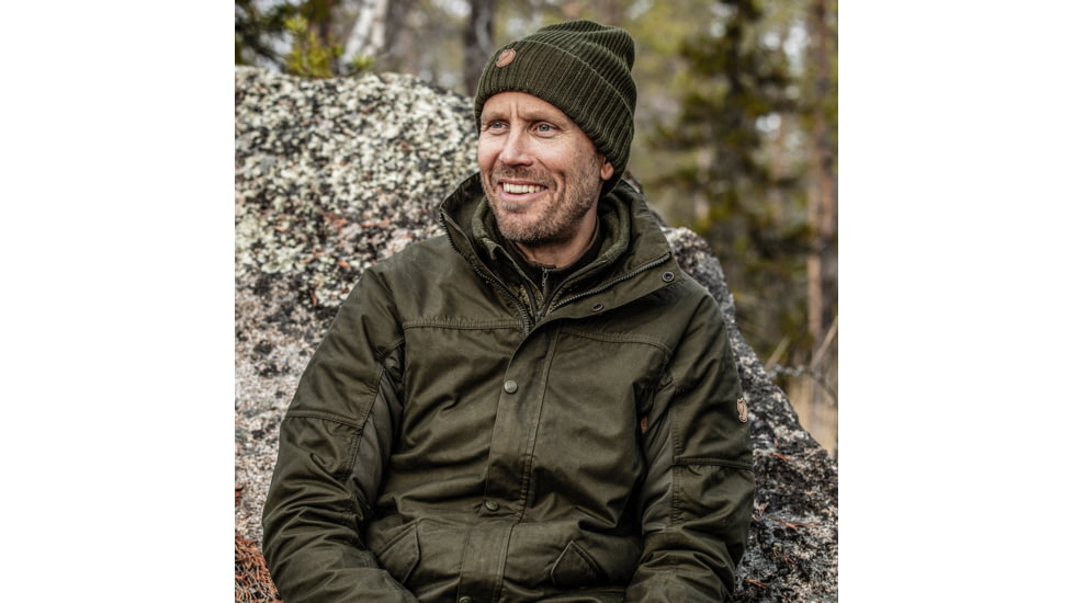 Fjallraven Sormland Reversable Beanie, Dark Olive, One Size, F78137-633-OneSize