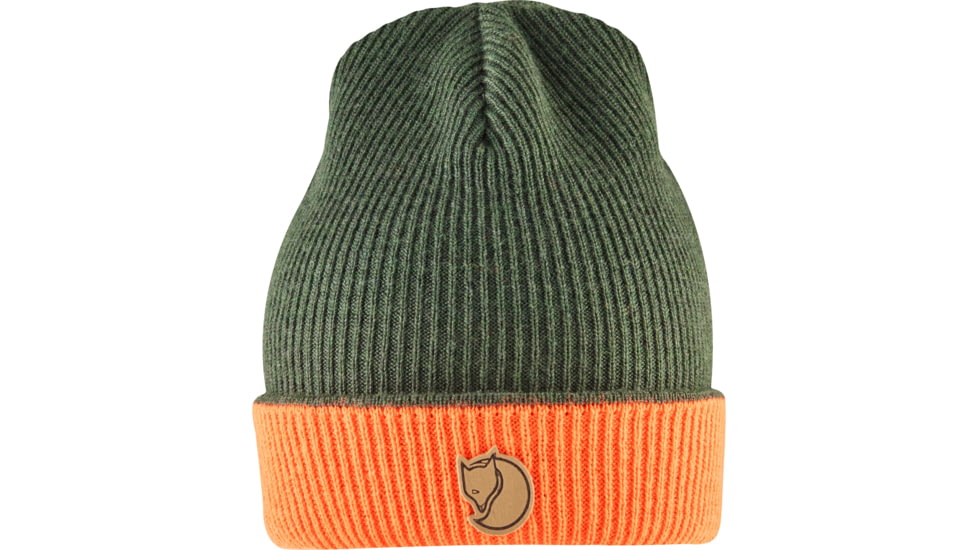 Fjallraven Sormland Reversable Beanie, Dark Olive, One Size, F78137-633-OneSize