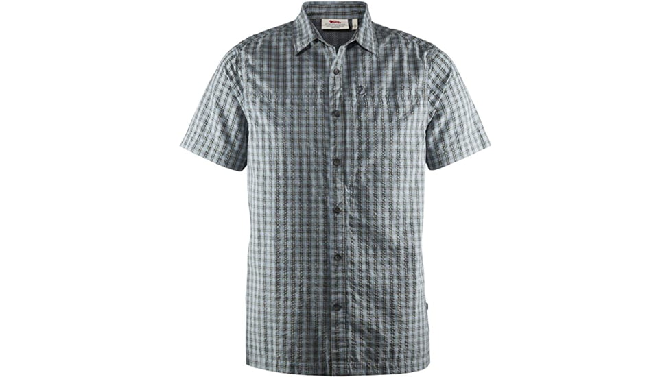 Fjallraven Svante Seersucker Short Sleeve Shirt - Mens, Medium, Dusk, F81544-42-M