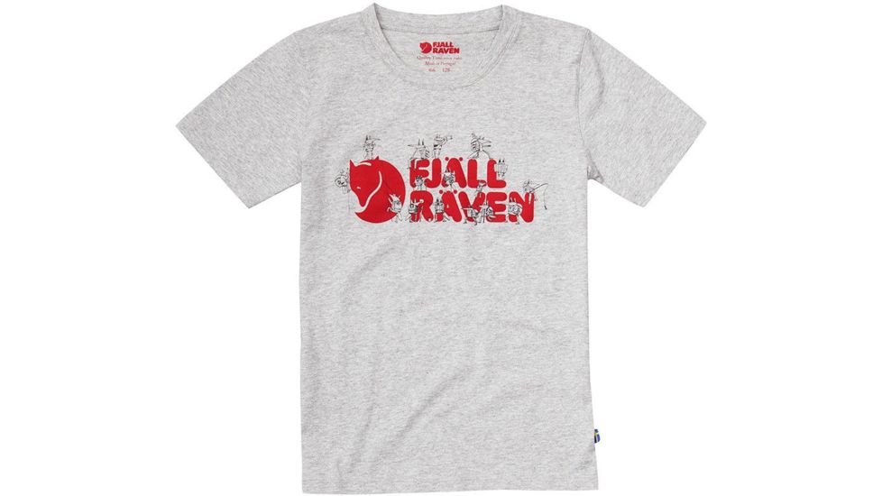 Fjallraven Trek Logo T-Shirt - Kids'-Grey-EU 110