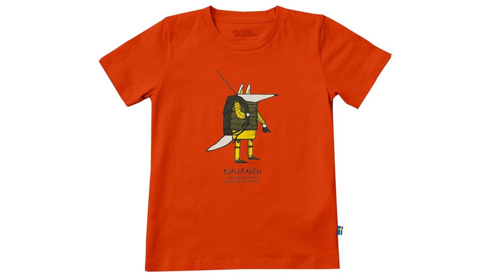 Fjallraven Trekking Fox T-Shirt - Kids-EU 104-Flame Orange