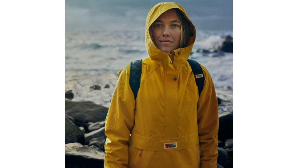 Fjallraven Vardag Hydratic Anorak Jacket - Womens, Mustard Yellow, Extra Large, F87094-161-XL