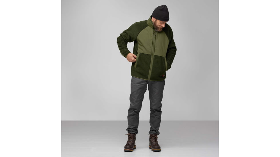 Fjallraven Vardag Pile Jacket - Mens, Deep Forest/Laurel Green, Medium, F87164-662-625-M