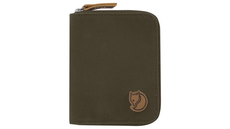 Fjallraven Zip Wallet, Dark Olive, One Size, F24216-633
