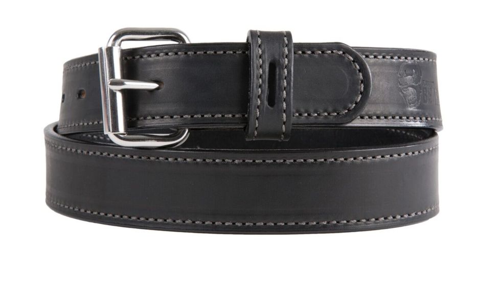 Flagrant Beard 1.5 in Shadow Stitched Shooting / Gun Belt, Black w/ Gray Shadow Contrast Stitch, 30, 000399635494
