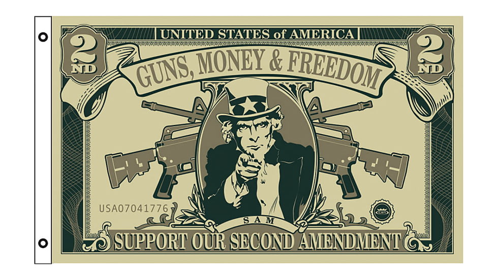 Flags Guns Freedom Dollar Flag