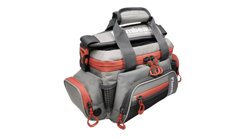 Flambeau 4007 Pro-Angler Tackle Bag, Grey/Red, FL30005