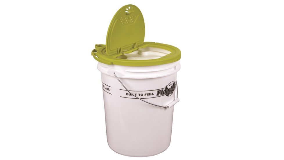 Flambeau 5 Gal. Insulated Bucket With Premium Bait Bucket Lid Combo, 6064BC