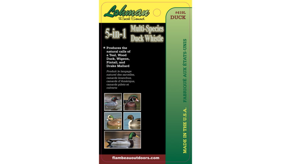 Flambeau 5-In-1 Multi-Species Duck Whistle, 1409650