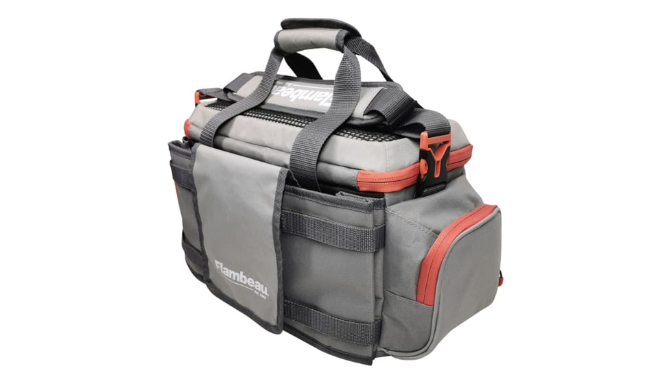 Flambeau 5007 Pro-Angler Tackle Bag, Grey/Red, FL30006