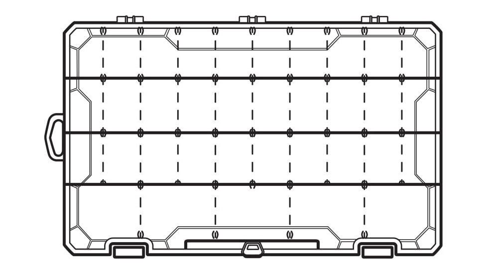 Flambeau 5007 36 Compartments Tuff Tainer w/ Dividers and Zerust, 5007