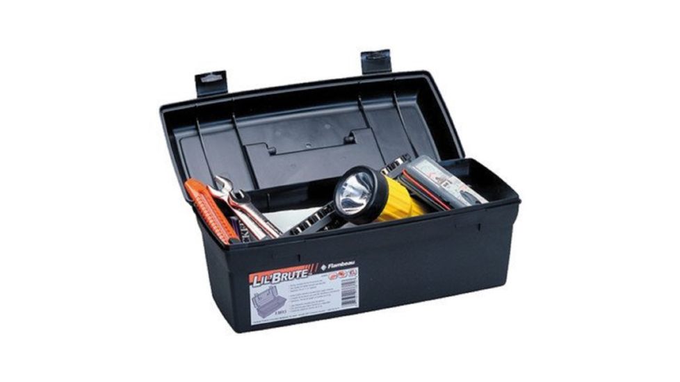 Flambeau Hardware 14in Brute Tool Box With Lift-Out Tray, Black 4010403