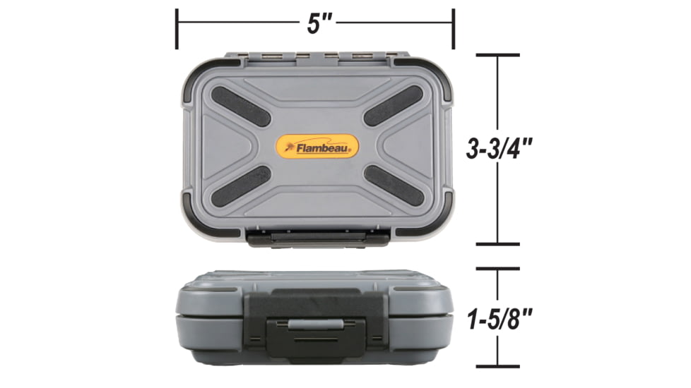 Flambeau Ripple Foam Waterproof Fly Box, Medium, 2926CR