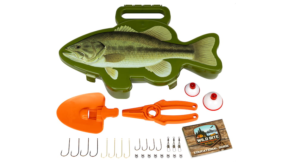Flambeau Wild Bite Adventure Fishing Kit - Bass, Green, 440WBB