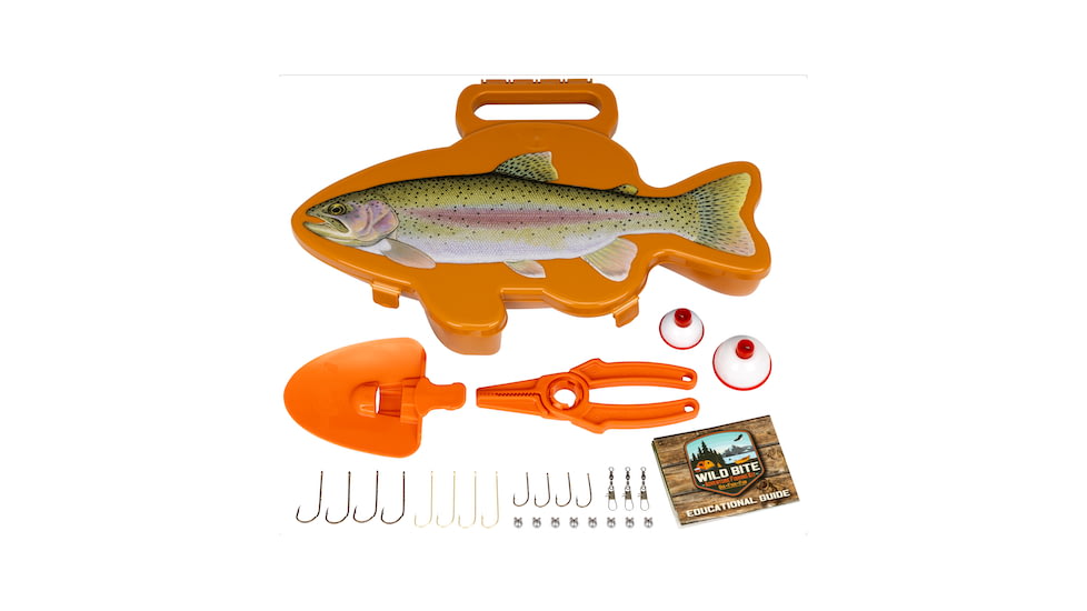 Flambeau Wild Bite Adventure Fishing Kit - Trout, Orange, 440WBT