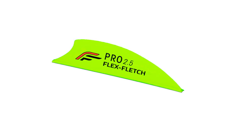 Flex Fletch Pro 2.5 Premium Archery Vanes, Set of 36, Flo Yellow, PROBFYL