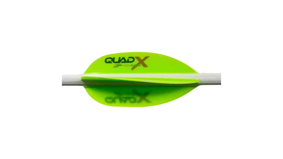 Flex Fletch Quad X Vanes, Cosmic Green, 50 pack, 1006301