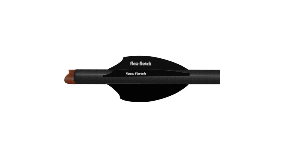 Flex Fletch Silent Knight 200, Black 2 in. 36 pk. SK-200-BLK