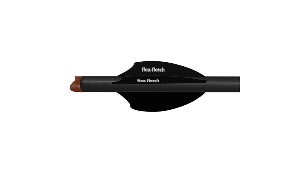 Flex Fletch Silent Knight 200 FLEX2 2 in. 100 pk., Black 78415