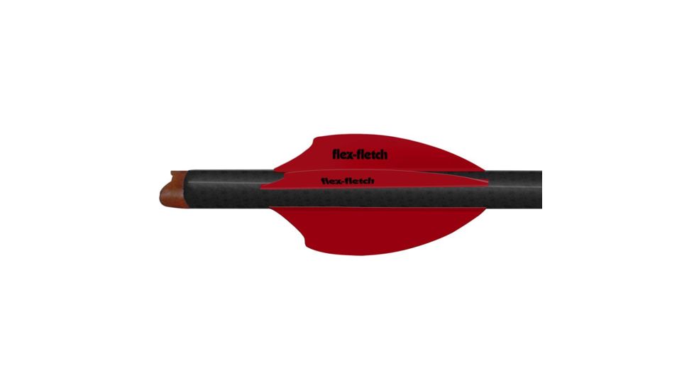 Flex Fletch Silent Knight 200, Real Red 2 in. 36 pk. SK-200-RD