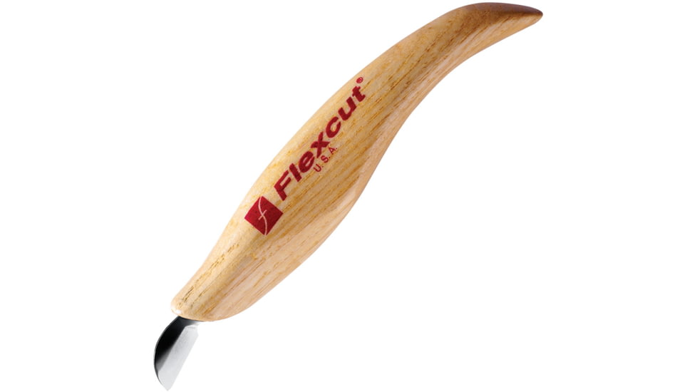 Flexcut Mini Chip Carving Knife, 5.25 overall, Smaller design wood handle is faceted with multipl, KN20