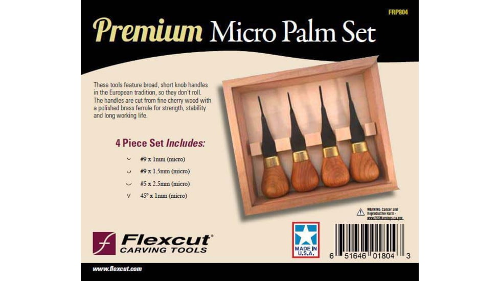 Flexcut Premium Micro-Palm Set