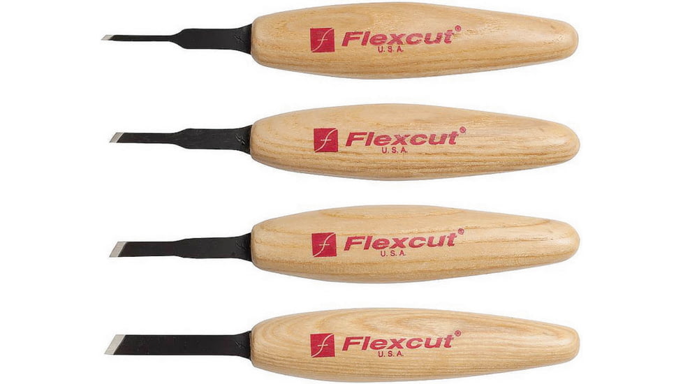 Flexcut Skew Micro Tool Set, This set features four micro skews, MT200