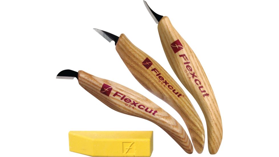 Flexcut Slim-Handle Detail Knife Set FLEXKN400