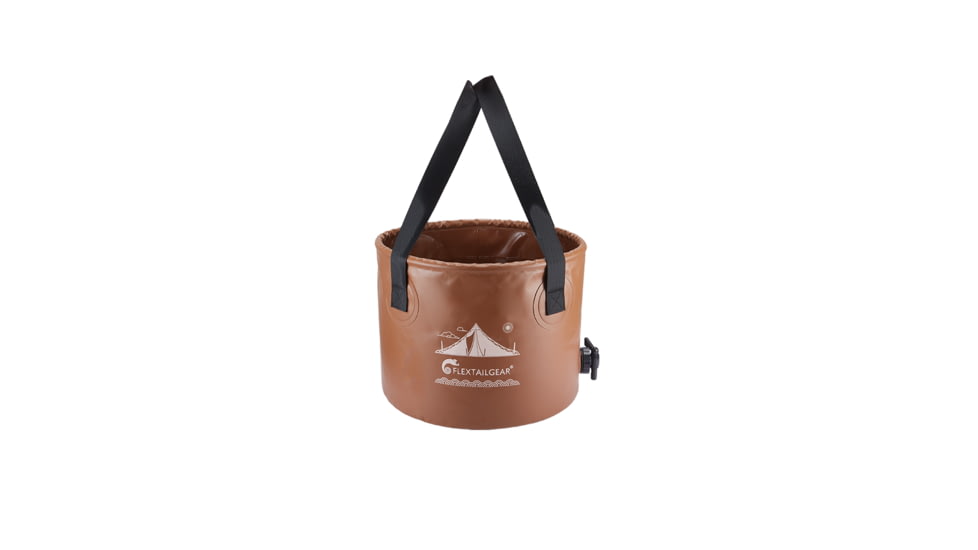Flextail FLEX BUCKET - Foldable Waterproof Round Camping Bucket, CBUCKET20L-BR-i