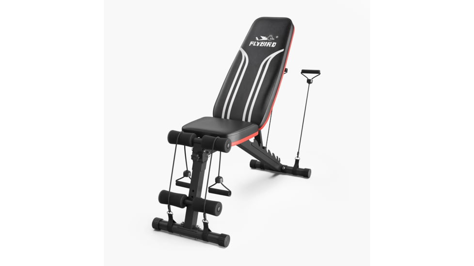 Flybird Fitness FLYBIRD Exercise Bench With Resistance Bands FB Lite E54CD3E2, Bench Only, FBROPEWB