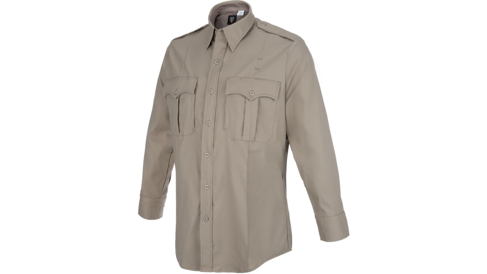 Flying Cross Prime Flex Long Sleeve Class A Shirt - Mens, Silver Tan, Neck 20.0/20.5, Sleeve 36/37, FLC-PS10200420.0/20.536/37