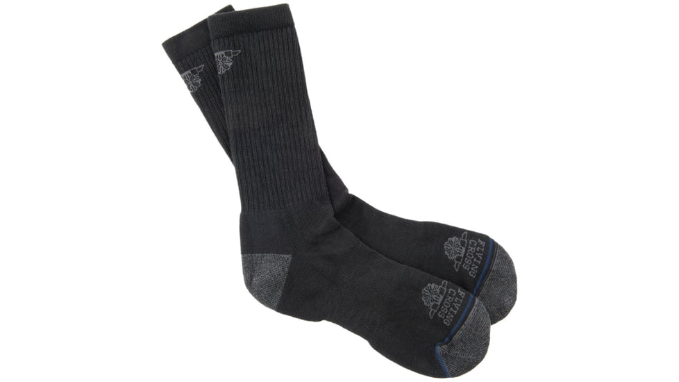 Flying Cross Pro Fit Crew Socks - Men's, Black, Large, FCSOCK-W10LARGENA