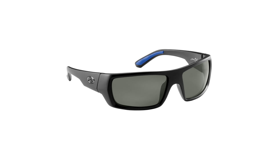 Flying Fisherman 7861BS Sargasso Sunglasses Matte Black Frame, Smoke Lens, AcuTint Polarized Lens System, 7861BS