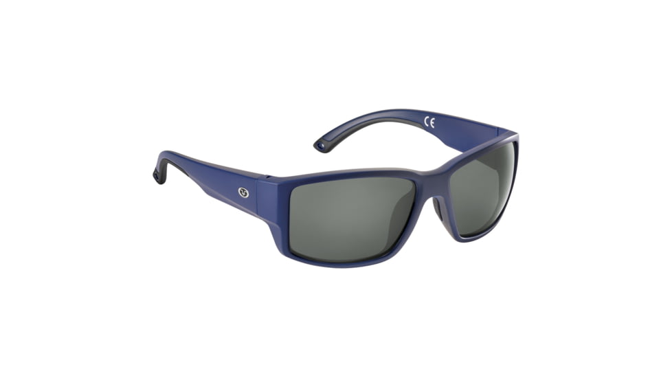 Flying Fisherman 7867NS Baleen Sunglasses, Matte Navy Frame, Smoke Polarized Lens, Medium Fit, 7867NS