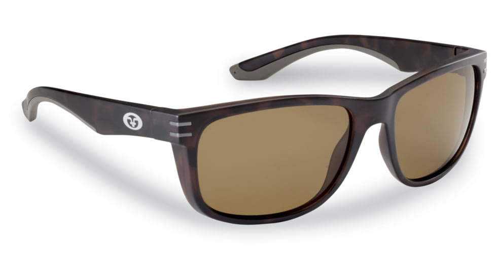 Flying Fisherman 7873TA Double Header Polarized Sunglasses, Matte Tortoise Frame, Amber Lens, 7873TA