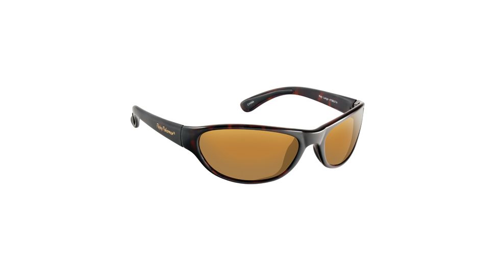 Flying Fisherman Key Largo Sunglasses, Tortoise Frame/Amber 101987