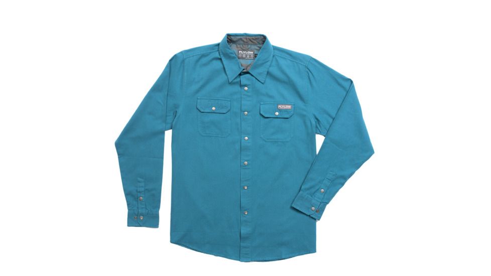 FlyLow Handlebar Tech Flannel - Men's-Ocean-Small